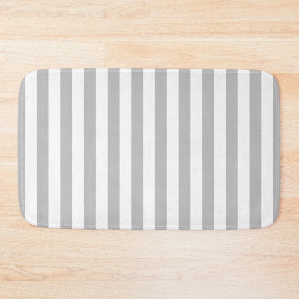Item preview, Small SILVER GREY and WHITE Vertical STRIPES designed and sold by RachelMacht.
