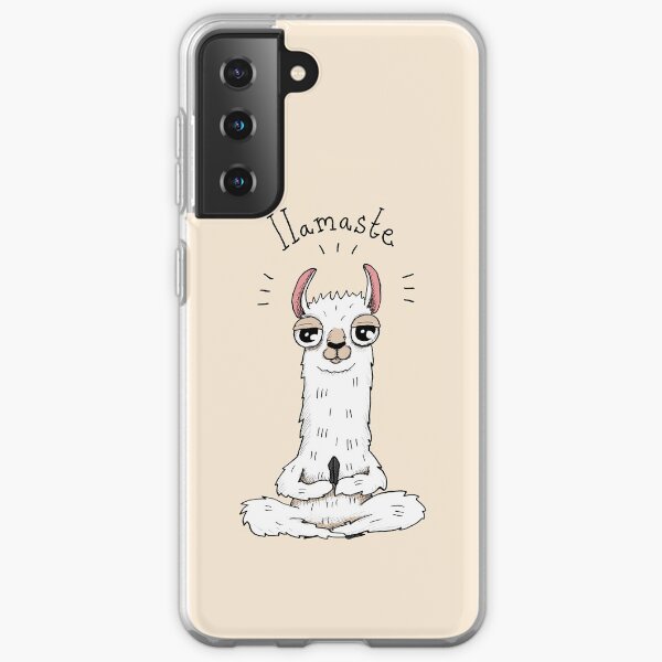 Lama-Yoga-Pose mit Lamaste Samsung Galaxy Flexible Hülle