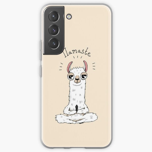 Llama yoga pose with llamaste  Samsung Galaxy Soft Case