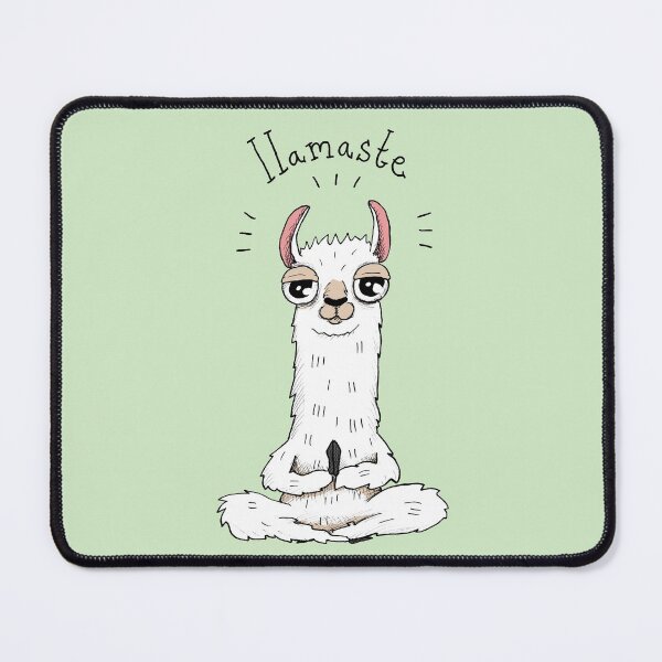 Lama-Yoga-Pose mit Lamaste Mauspad