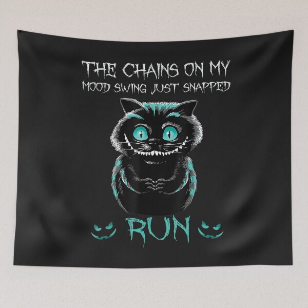Item preview, Creepy Cat Funny The Chains On My Mood Swing Just Snapped T-Shirt designed and sold by Blue-Rechard.