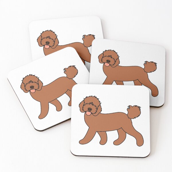 Item preview, Cute Red Cockapoo Cavapoo Cavoodle Dog designed and sold by Lulupainting.