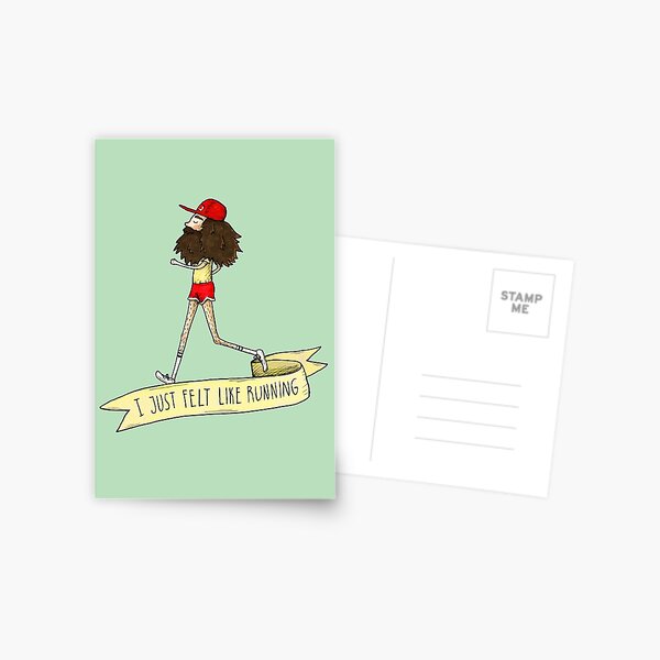 Forrest Gump - I just felt like running Postcard