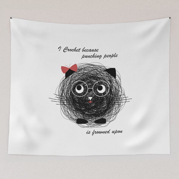 Item preview, I Crochet Because Punching People Is Frowned Upon designed and sold by TracyMcConnell.