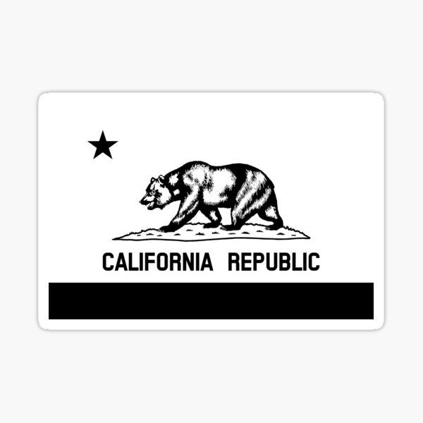 Item preview, The Bear Flag - Black and White  designed and sold by warishellstore.
