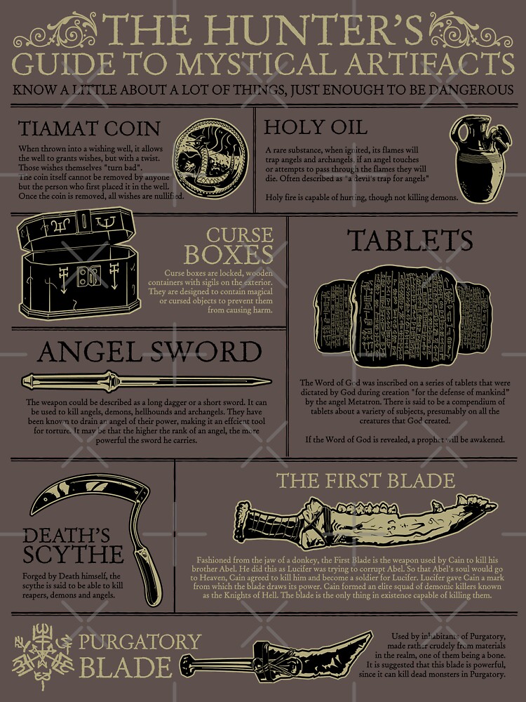 The Hunters Guide to Mystical Artifacts by mannypdesign