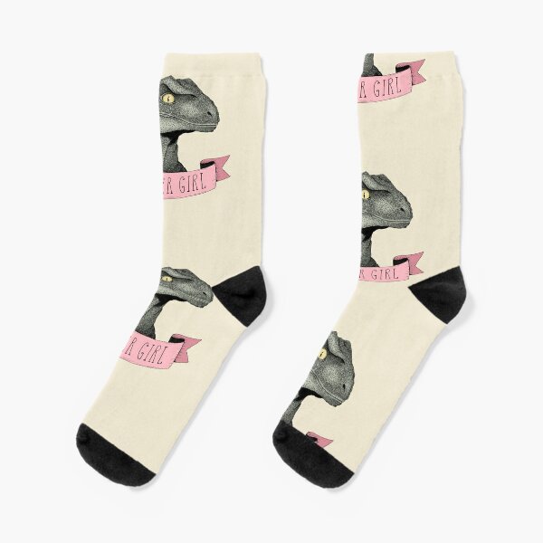 Clever Girl raptor dinosaur Socks
