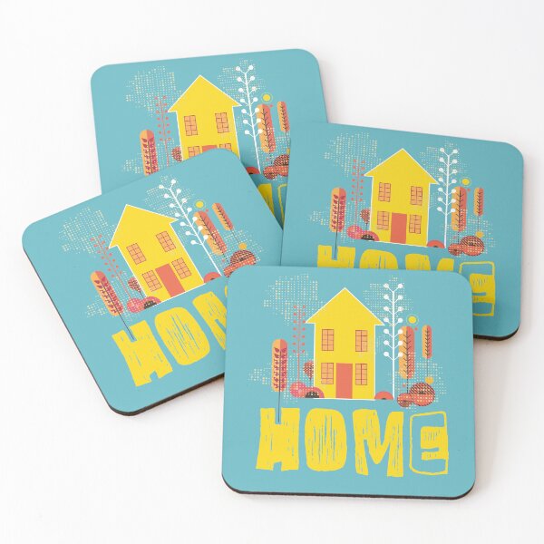 Item preview, Home Graphic Design Yellow House Trees WithThe Word Home designed and sold by PlumGood.
