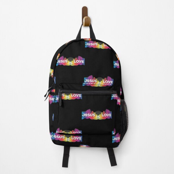Item preview, Jesus is Love - Rainbow Colours designed and sold by TheKingdomAttic.