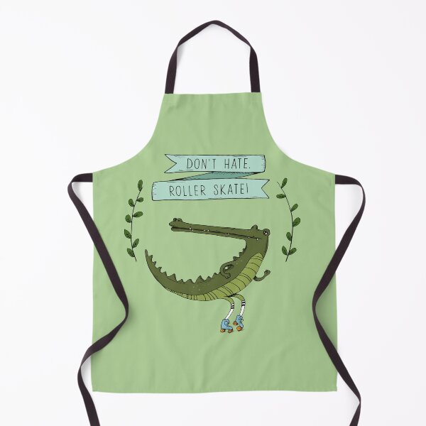 Item preview, Don't hate, roller skate crocodile designed and sold by agrapedesign.