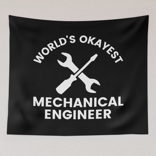 Item preview, World's Okayest Mechanical Engineer designed and sold by syarifahrasul.