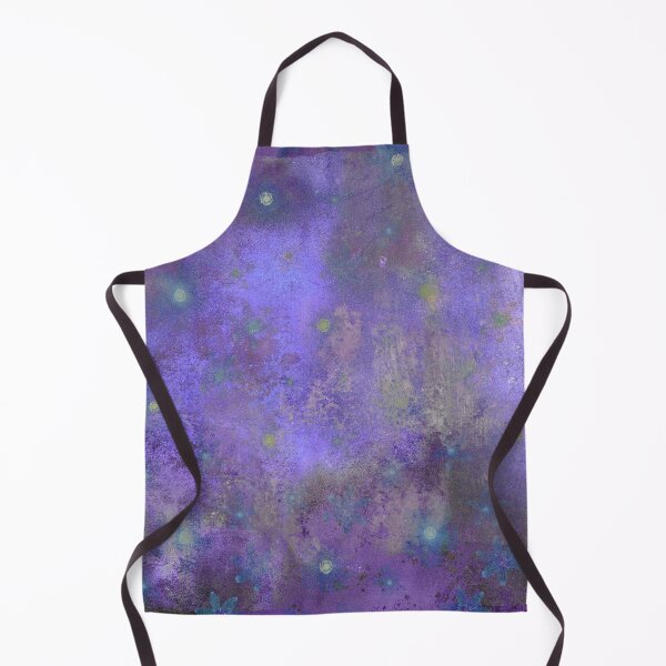 Item preview, Blue Flowers on Violet Background designed and sold by ColorsandShapes.
