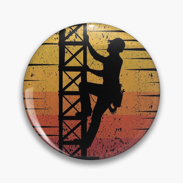 Item preview, Cell Tower Climber Climbing Antenna Vintage Retro designed and sold by CuteDesigns1.