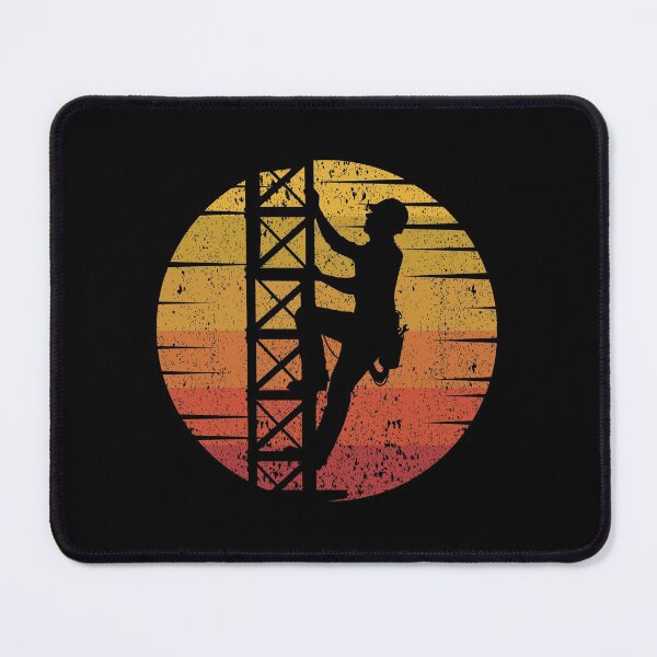 Item preview, Cell Tower Climber Climbing Antenna Vintage Retro designed and sold by CuteDesigns1.
