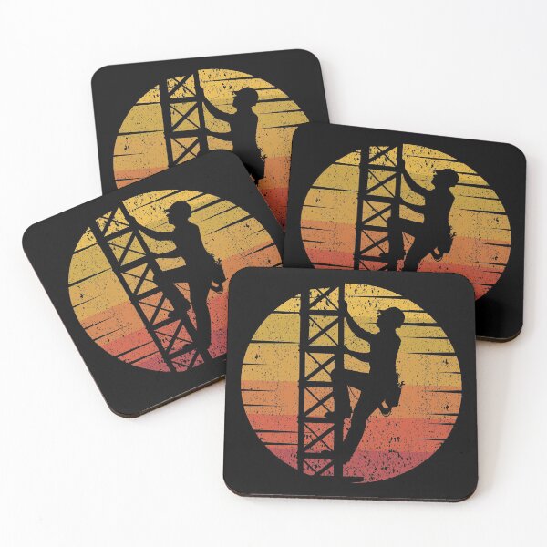 Item preview, Cell Tower Climber Climbing Antenna Vintage Retro designed and sold by CuteDesigns1.