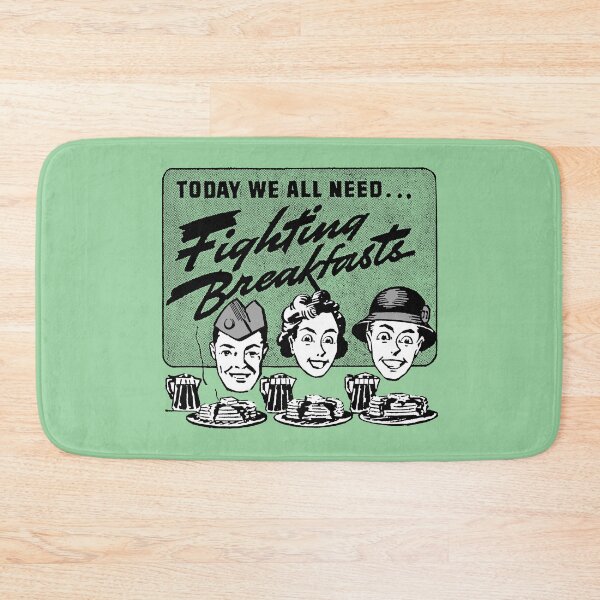 Item preview, BREAKFAST - TODAY WE ALL NEED FIGHTING BREAKFASTS! designed and sold by ThrowbackAds.