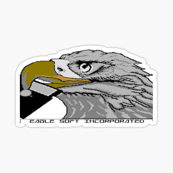 Artikel-Vorschau von Commodore 64 Eaglesoft-Logo, designt und verkauft von Retro8BitShop.