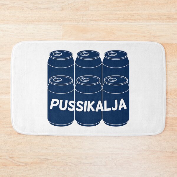 Artikelvorschau, Pussikalja Sixpack Bierdosen in Marineblau - Wenn Sie eine Tüte Bier zum Picknick in Finnland mitbringen entworfen und verkauft von FinYen.