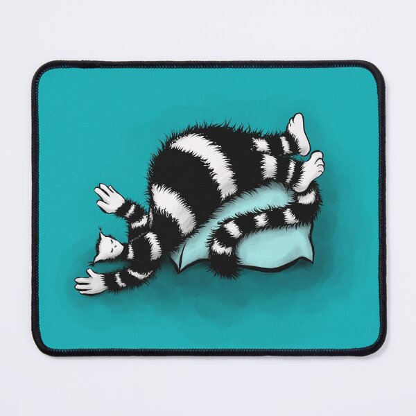 Item preview, Weird Cat Sleeping On Bulky Pillow designed and sold by Boriana Giormova.