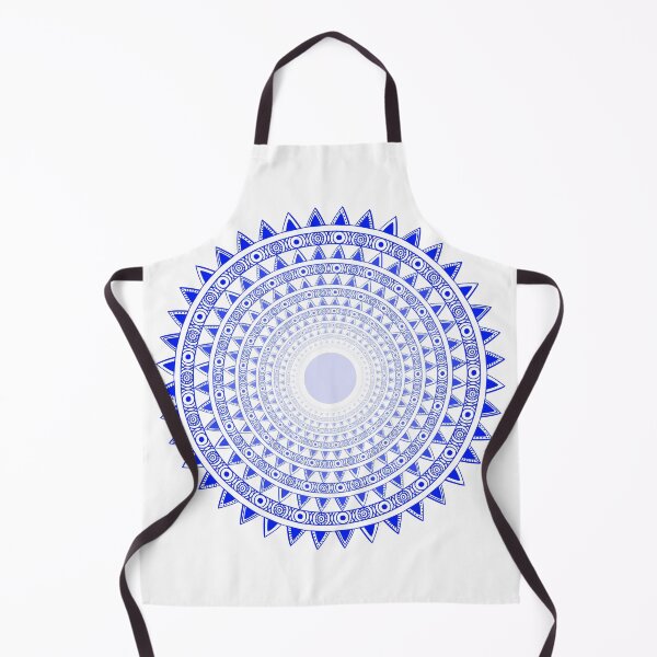 Item preview, Gradual Blue Colored Boho Circles Henna Design designed and sold by Fananaa.