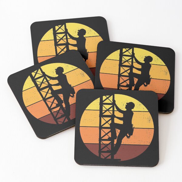 Item preview, Cell Tower Climber Climbing Antenna Vintage Retro designed and sold by CuteDesigns1.