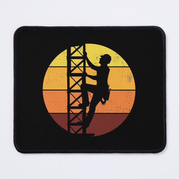 Item preview, Cell Tower Climber Climbing Antenna Vintage Retro designed and sold by CuteDesigns1.