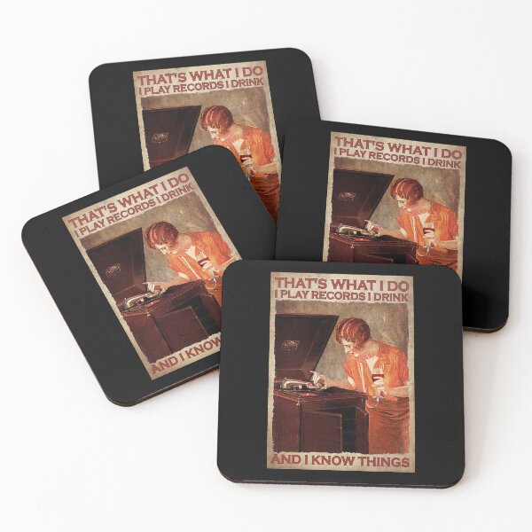 Artikelvorschau, Das ist was ich tue Ich spiele Platten, die ich trinke und ich weiß Dinge - Woman Play Records With Wine entworfen und verkauft von hippololocc.