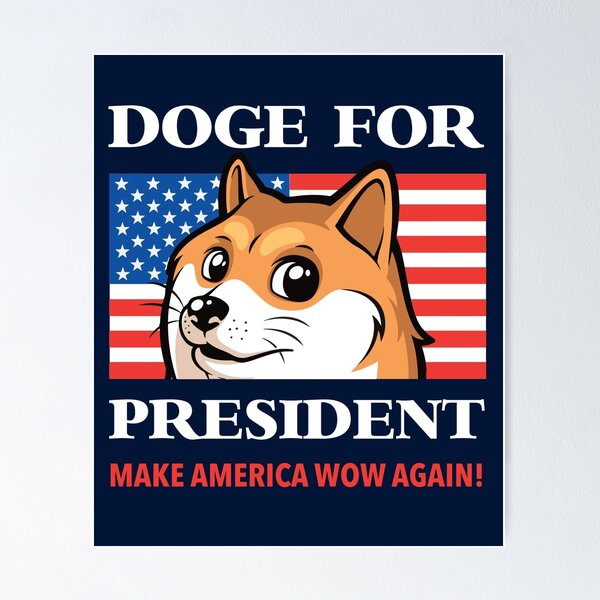Artikel-Vorschau von Doge für den Präsidenten, designt und verkauft von Michael Brian.