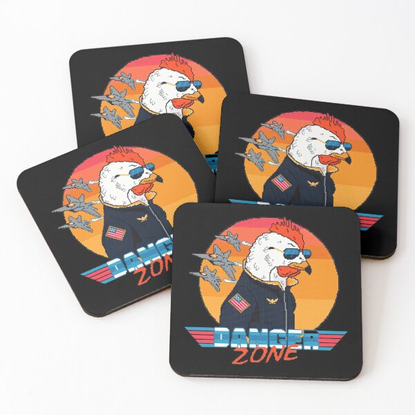 Item preview, Danger zone - Animal cross - chicken - rooster Classic  designed and sold by RoadRuinApparel.