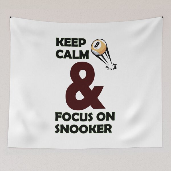 Artikelvorschau, Keep calm & focus on snooker - Billiarddesign entworfen und verkauft von saulmedia.