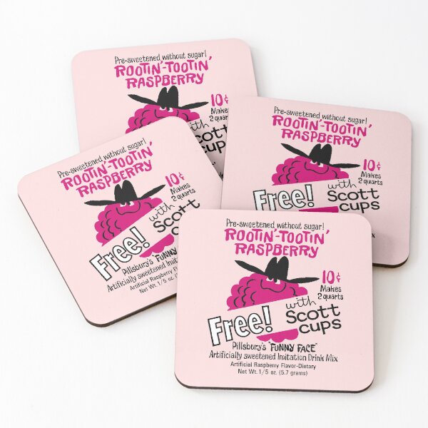 Item preview, RASPBERRY FLAVORED DRINK - PACKAGING designed and sold by ThrowbackAds.