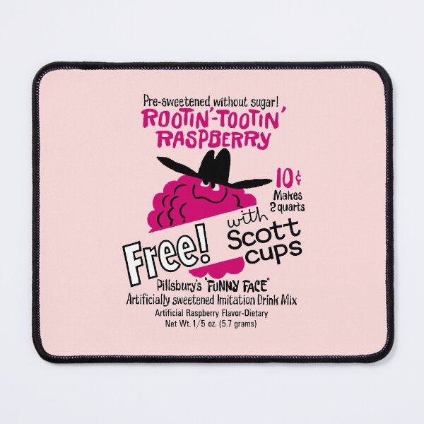 Item preview, RASPBERRY FLAVORED DRINK - PACKAGING designed and sold by ThrowbackAds.