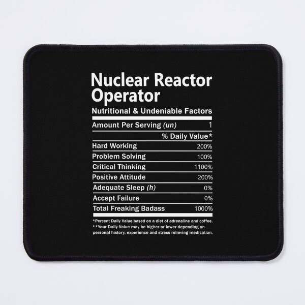 Item preview, Nuclear Reactor Operator T Shirt - Nutritional And Undeniable Factors Gift Item Tee designed and sold by learkemili.