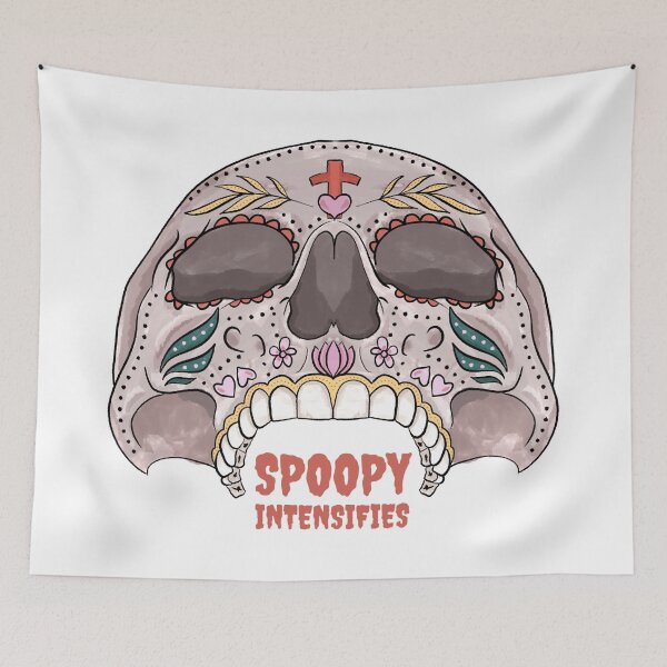 Item preview, Halloween Skull Spoopy Intensifies designed and sold by Nathalie Aynié.