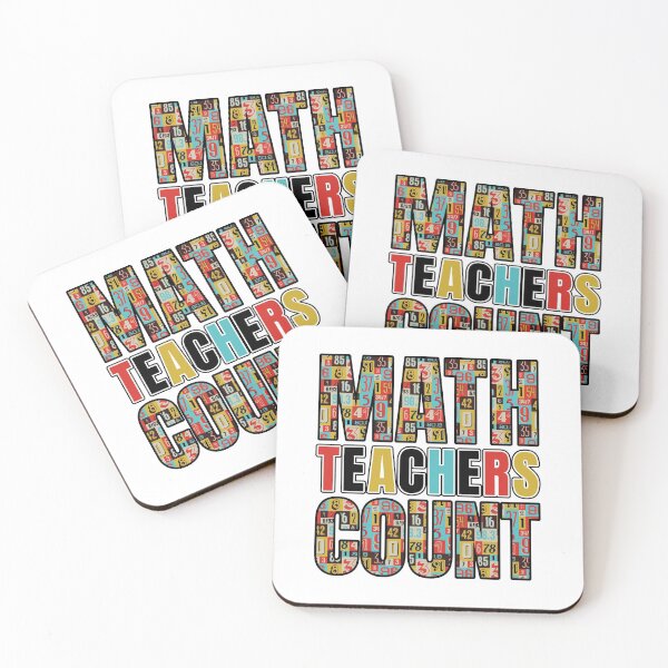 Item preview, Math Teachers Count | Teacher Appreciation School Retro designed and sold by GravitiTees.