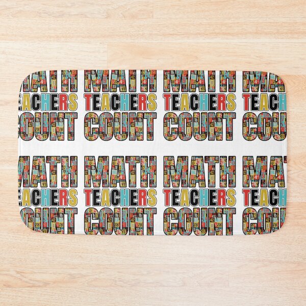 Item preview, Math Teachers Count | Teacher Appreciation School Retro designed and sold by GravitiTees.