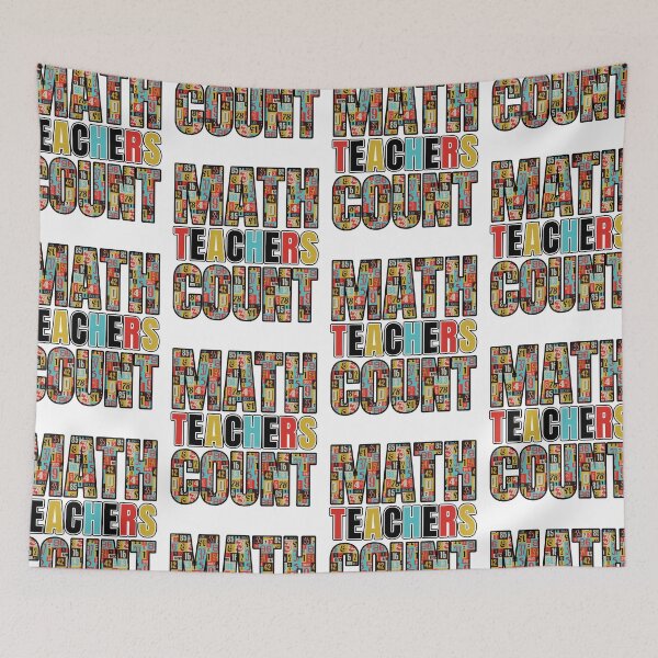 Item preview, Math Teachers Count | Teacher Appreciation School Retro designed and sold by GravitiTees.