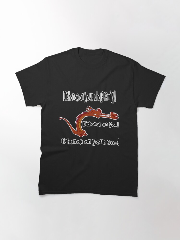 mushu dishonor shirt