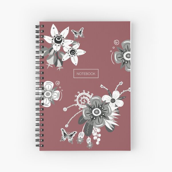 Dusty Red Notebook - Nicola Milan Spiral Notebook