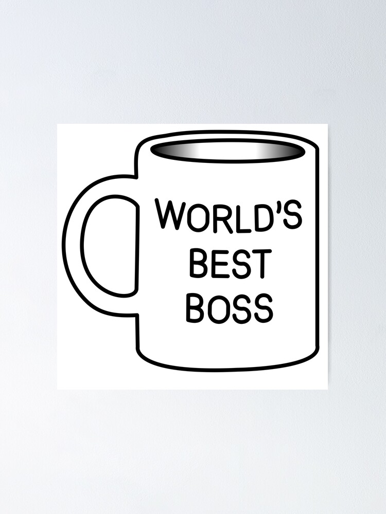 "World's Best Boss The Office" Poster for Sale by tatuira Redbubble