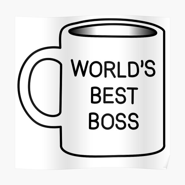 "World's Best Boss The Office" Poster for Sale by tatuira Redbubble