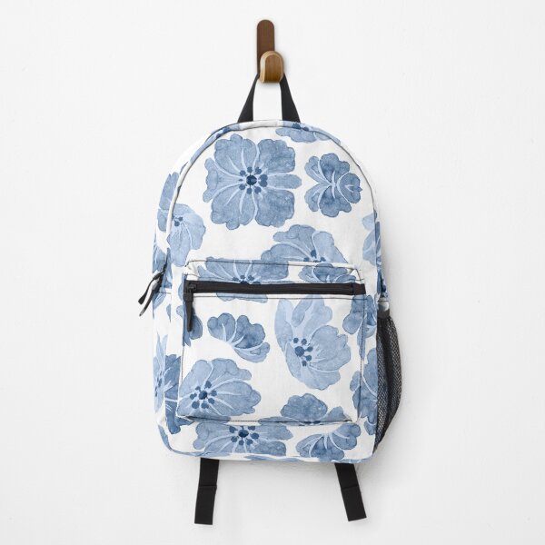 Item preview, Repetitive Blue Flower Pattern designed and sold by FladsynnDesigns.