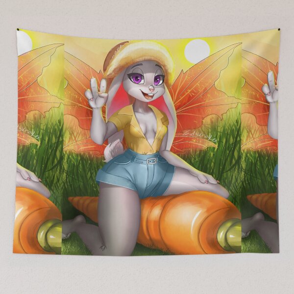 Item preview, Carrot Rabbit Bunny Fairy Farmer designed and sold by ladykraken.