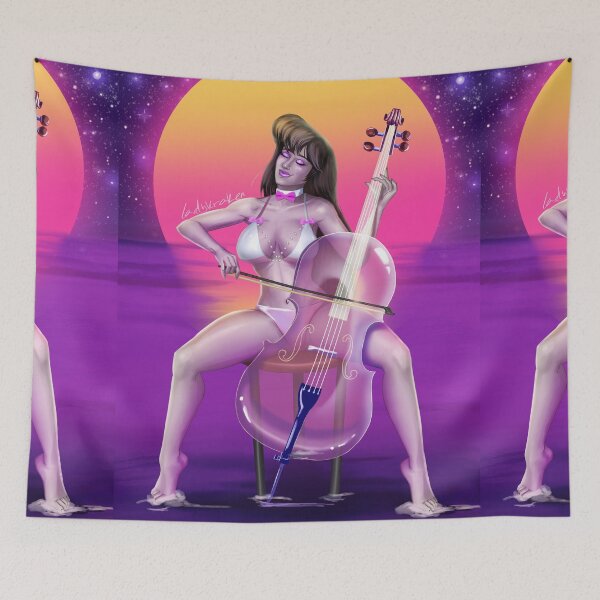 Item preview, Euterpe Muse Bikini New Retro Wave designed and sold by ladykraken.
