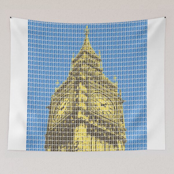 Item preview, Elizabeth Tower - Blue designed and sold by Gary Hogben.