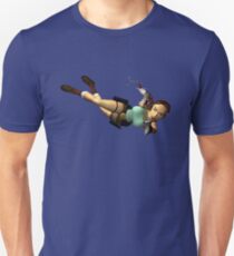 LARA CROFT - Doppel Pistolen Aktion Slim Fit T-Shirt