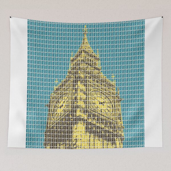 Item preview, Elizabeth Tower - Dark Blue designed and sold by Gary Hogben.