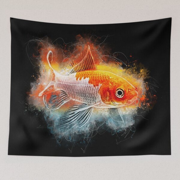 Item preview, Sarasa goldfish - Carassius auratus designed and sold by AquariumLutter.