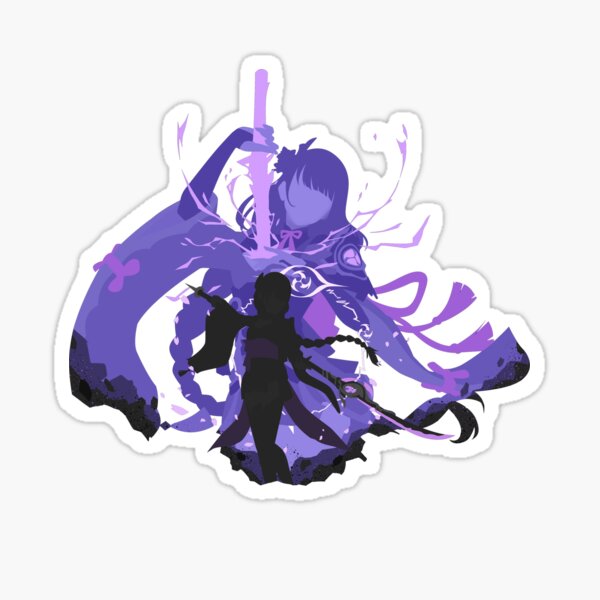Raiden Shogun Glossy Sticker