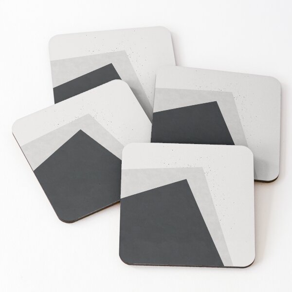 Item preview, Minimalist Geometric Shapes in Black and Grey designed and sold by kasamor.